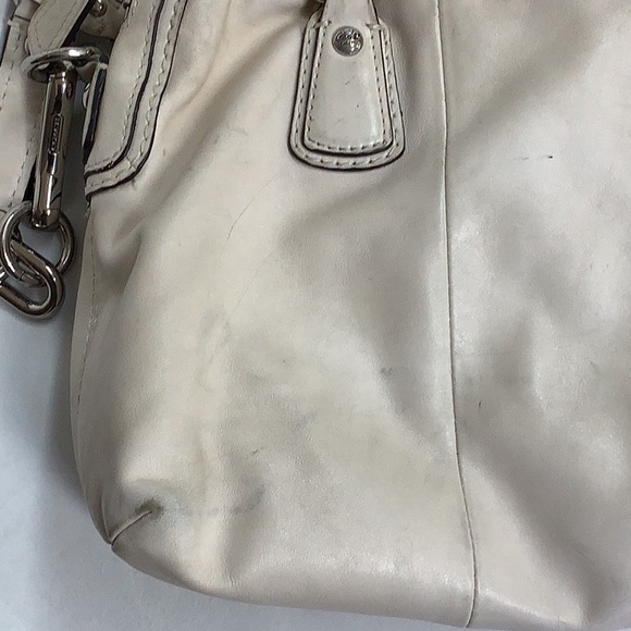 Coach Kristin Leather Satchel in Chalk (Ivory) D1093-14782 - Picture 15 of 15